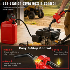 Fuel Transfer Pump for Milwaukee M18 Batteries, Cordless 3.7 GPM Flow | Gas Can