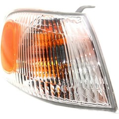 2pc Clear/Amber Corner Light Lens w/Bulb/Socket for Toyota Corolla