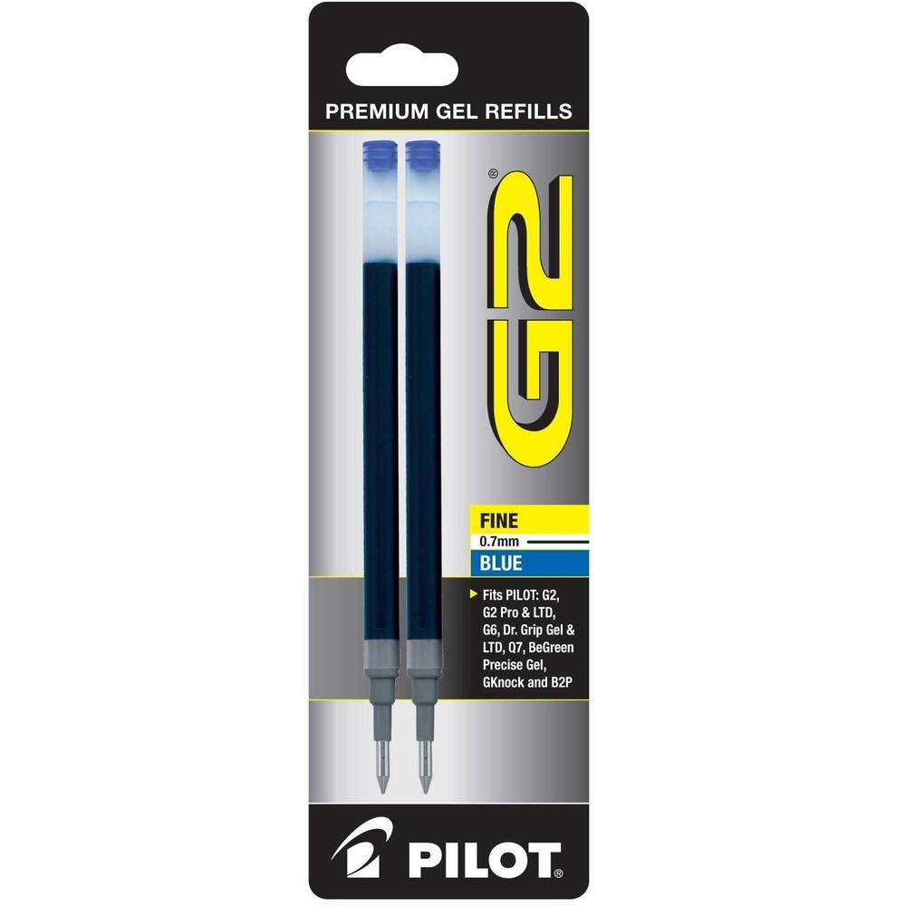 Pilot G2 Gel Ink Rolling Ball Pen Refills, Fine 0.7mm, Choose Color & Quantity