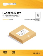 1000 Sheets 10000 Labels 4 x 2 Fast Peel White Address Shipping Labels 10 UP