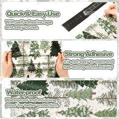 JarThenaAMCS 100Pcs Christmas Poly Mailer 10 x 13 Inch 10 x 13 inch, Green