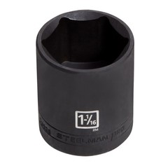 Steelman 1/2-Inch Drive x 1-1/16-Inch Thin-Wall 6-Point Impact Socket, 78529