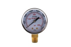 High Pressure Gauge for Oxygen Regulator 0-4000 psi – 2 inches – 1/4″ NPT