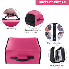 128/240/400/520 Disc CD/DVD Wallet Binder Book Sleeves Storage Bag Carrying Case