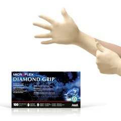 MICROFLEX Diamond Grip MF-300 Medium (Pack of 100) Natural Box (100)