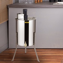 Electric Honey Extractor, 4/8 Frames Honey Spinner Extractor, Stainless Steel Be