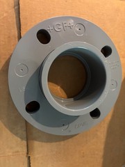 GF Piping Systems CPVC Pipe Fitting, Van-Stone Flange, Schedule 80, Gray, 3″
