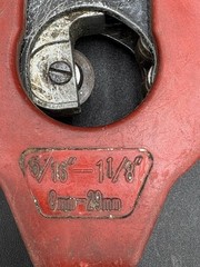Vtg Tubing Cutter Close Quarters Ratcheting Handle Pipe Cutter Tool Copper Steel
