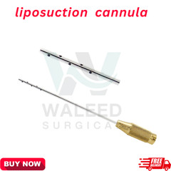 Liposuction Cannulas One central hole Fat Transfer dia 3 mm x length 15 cm