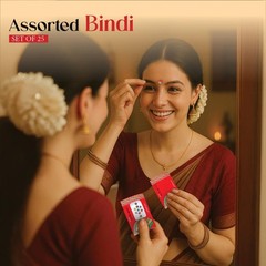 Avador Pack of 25 Sheets Assorted Bindis for Women Multiple Sizes & Designs |…