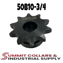 #50 Roller Chain Sprocket B Type 3/4″ Bore 10 Tooth 50B10-3/4