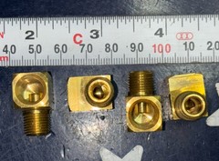 (4) Merit 1/8” Male/Female NPT BRASS STREET ELBOW 1/8” MNPT X 1/8” FNPT 90 STEAM