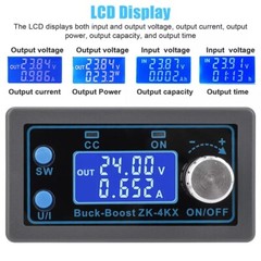 DC Adjustable Step Up Down Buck Boost Power Supply Voltage Regulator LCD Module