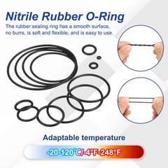 50pcs Nitrile Rubber O-Rings 4.5 x 2.5 x 1mm Metric Buna-N NBR Sealing Gasket