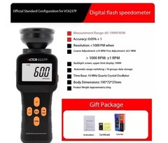 Digital Flicker Speed Tester DM6238P 60-40,000 RPM Tachometer Flicker Tester