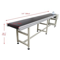 Industrial PVC Conveyor Belt 9.84 ft Length 19.6″ Belt Width Loading 55LBS(25KG)