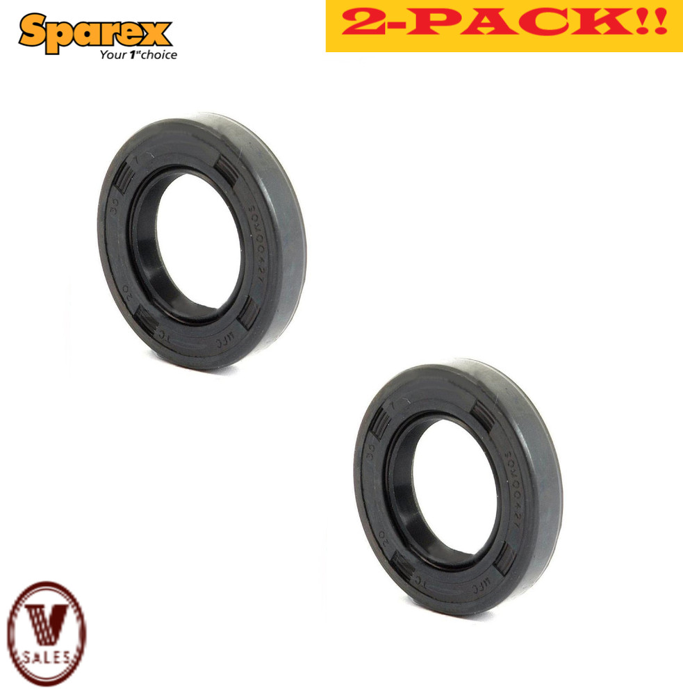 2-PACK!! NEW! Sparex S.50161 Metric Oil Seal Nitrile Double Lip W/Spring 15x26x7