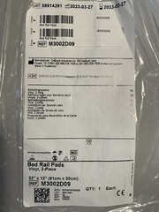 DeRoyal Bed Rail Pads Vinyl 2-Piece 32×12″ M3002D09 New Sealed