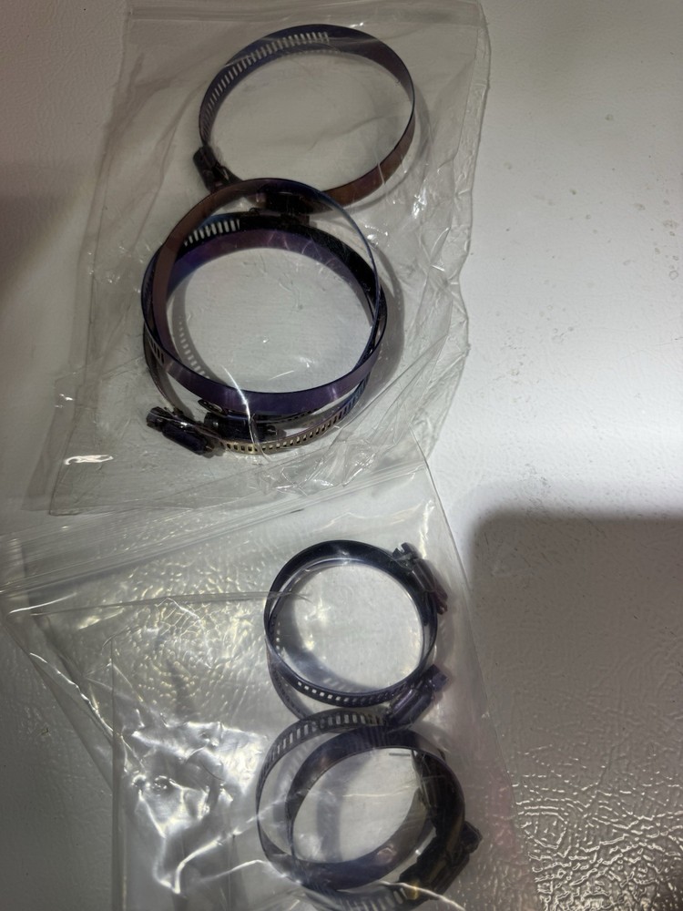 Titanium works titanium Clamp Adjustable 1.5-2” and 3-3.5” Clamps for wrx /sti