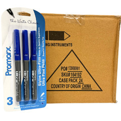 Wholesale 24-Pack Promarx Ultra Fine Pens Precise Blue Ink 0.5mm