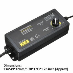 3V-24V 2.5A 60W Adjustable DC Power Supply Adapter Control Volt LED Display New