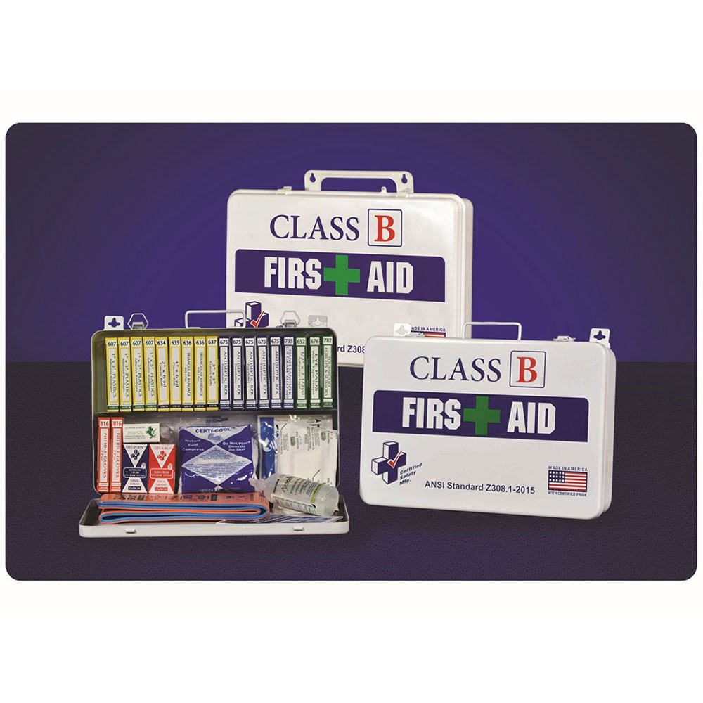 Certified Safety K615-017 36PW Class B ANSI Standard First Aid Kit