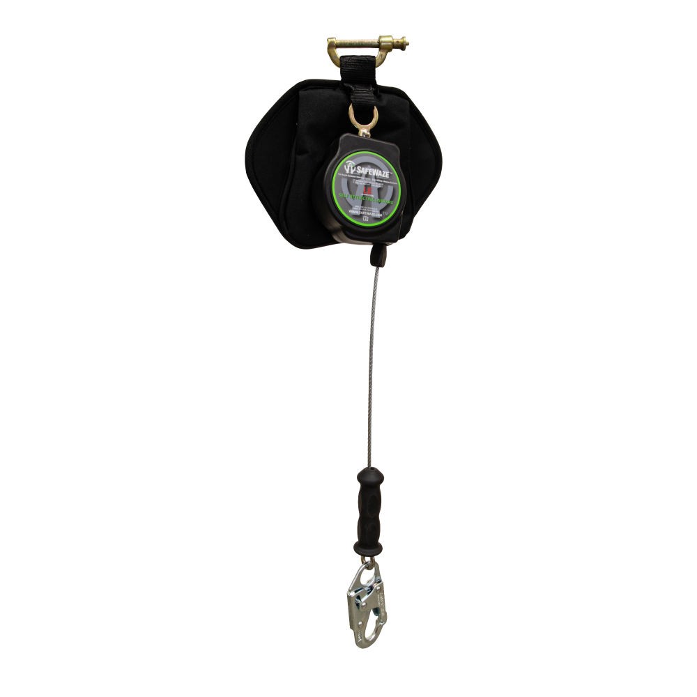 SafeWaze SW-8008-11LE 11′ Leading Edge Cable SRL w Steel Snap Hook Class 2