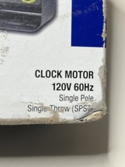 Intermatic T101 24-Hour Mechanical Time Switch 120V AC 60Hz Single Pole Outdoor