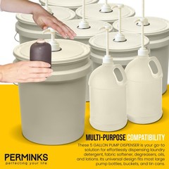 5 Gallon Pump Dispenser – Pump for 5 Gallon Bucket, Jug, Bottle, Large Contai…