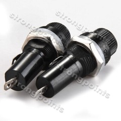 5PCS Set Safety Panel Mount Fuse Holder 5x20mm 10A 250V AC 15A 125V AC M NEW