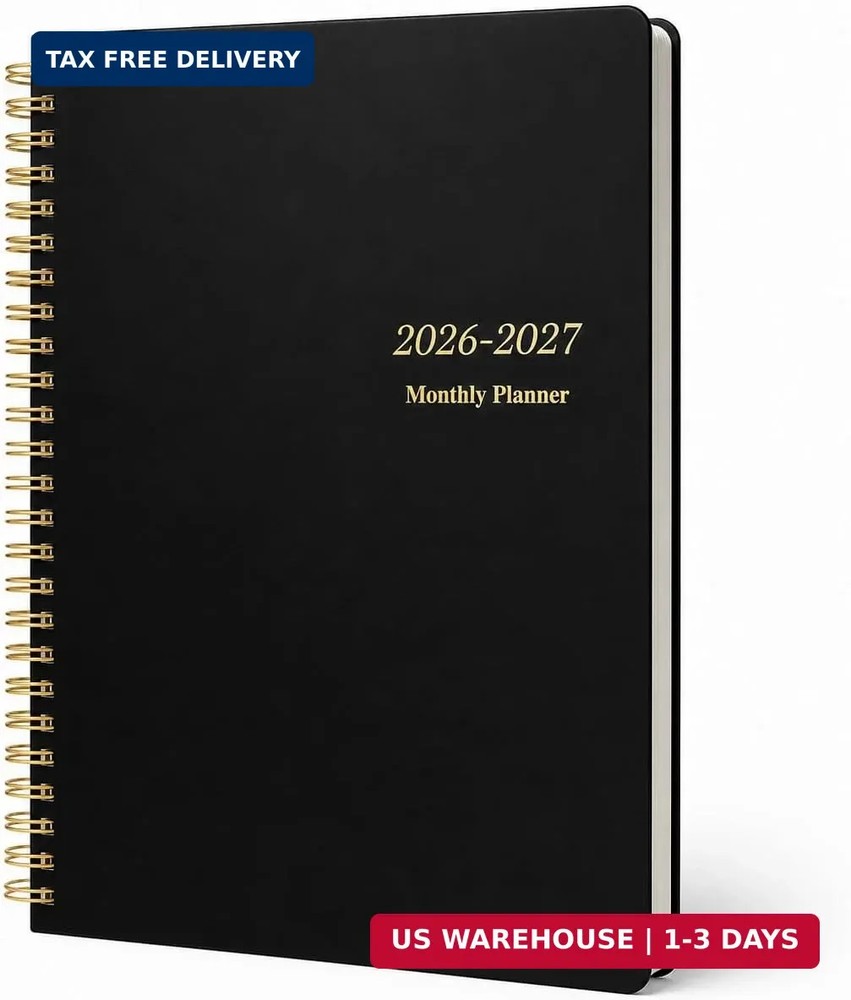 Monthly Planner 2026-2027, Jan 2026 – Dec 2027, 2 Year Calendar Planner, 7.5″ x