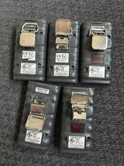 5 Unit Industrial Scientific Gas Badge Pro Carbon Monoxid CO Detector,18100060-1