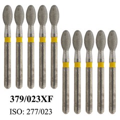 Dental Super Fine Diamond Bur Football 379/023XF FG Burs High Speed 277-023