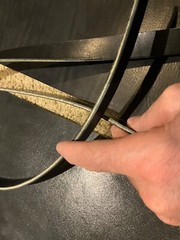 PILTZ Quality Black Leather Straps -High Grade 3/16 thick English Bridle Leather