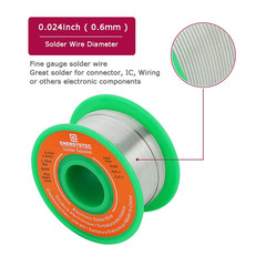 Lead-Free Solder Wire Rosin Core No Lead Wire Thin 0.6Mm 50G Fine Solder