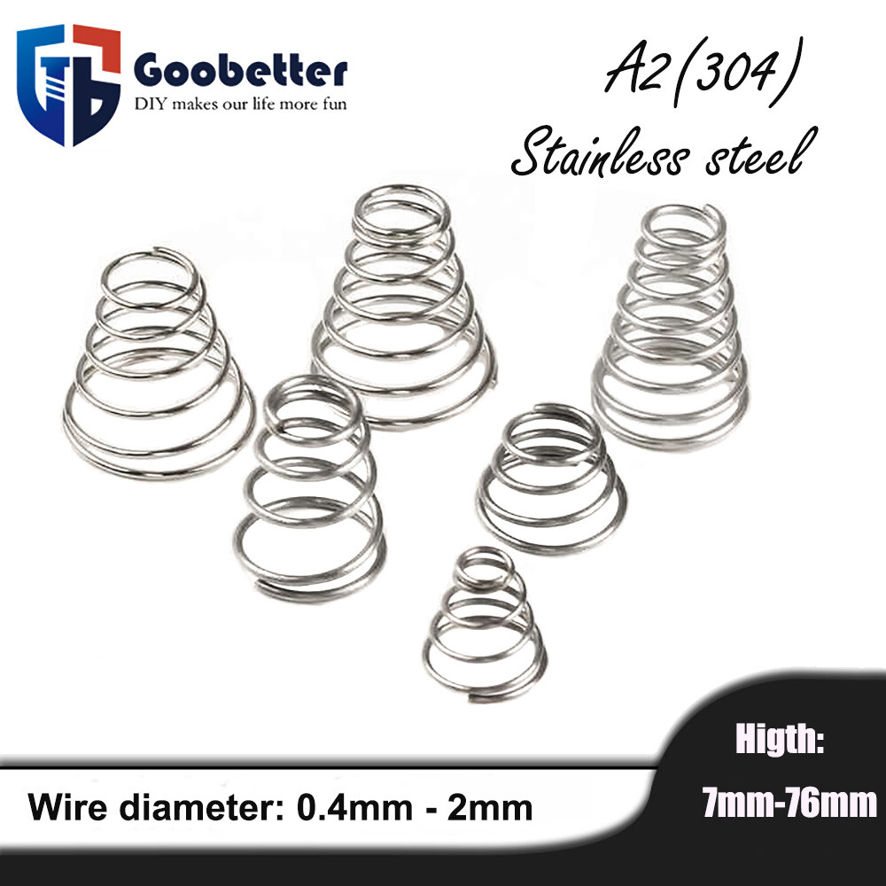 Conical Cone Compression Spring Springs 304 Stainless Steel 0.4-2mm Wire Dia