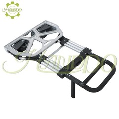 500 LB Aluminum Folding Hand Truck with Telescoping Handle with 8 inch Wheels