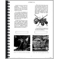 International Harvester B-250 Diesel Tractor Operators Owners Manual
