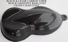 HYDROGRAPHIC FILM CARBON FIBER BLACK & CLEAR WATER TRANSFER HYDRO DIP DIPPING