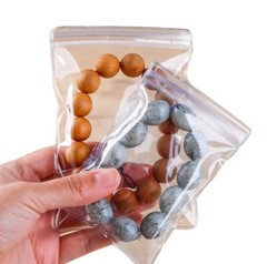 60-Pack Clear Blue PVC Jewelry Bags – Self‑Seal Anti‑Oxidation Pouches, 3 Sizes