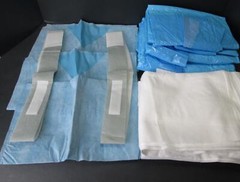 New Medline Quicksuite Complete O.R. OR Turnover Kit Sahara Linen Bag Mop Cloth