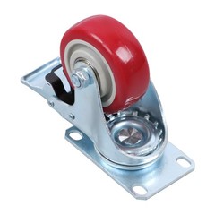 4 Pcs With Brake 360 Degree Heavy Duty Swivel Caster Wheels 3 Inch Plate