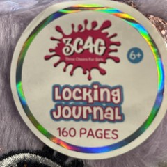 3C4G Girls Koala Plush Locking Journal 160 Pages 6X8 Gem Lock 2 Keys Diary Gift