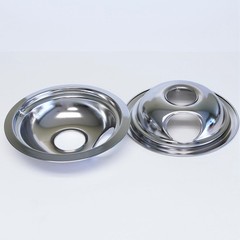 WB224 for GE Range Burner Bibs Bowls Chrome PKG 2 of WB31M15 2 of WB31M16