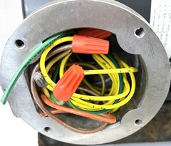 WEG, ELECTRIC MOTOR, 00136XT3E56C, 1 HP 3450/2875 RPM EXPLOSION PROOF CLEAN USED