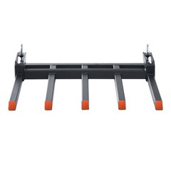 VEVOR Clamp on Debris Pallet Forks to 48″ Bucket 2600 lbs Capacity Heavy Duty