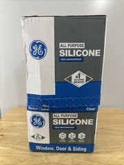 GE All Purpose Silicone 1 Sealant – Clear – 10.1 oz., 12 Pack