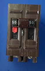 Wadsworth A250NI 50 Amp 2 Pole BIG BODY Plastic Foot Circuit Breaker A250