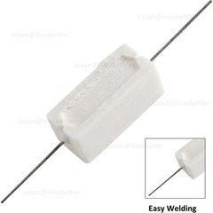 7 Watt Wire wound Cement Resistors Axial 0.05 ohms to 100K ohms 5% J Full range