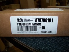 Acco Brands 1″ Self-Adhesive Fasteners 100 per Box Lot of 15 Boxes A7070010J New